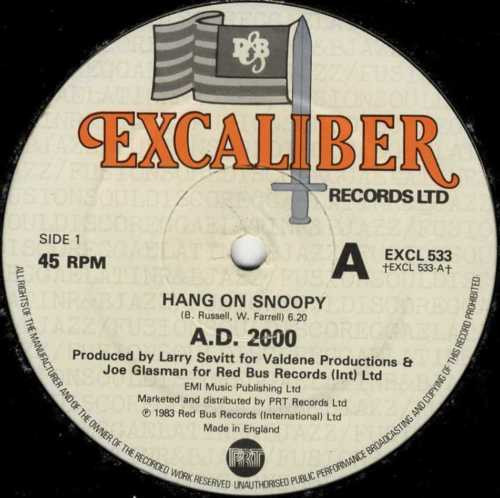 A.D. 2000 - Hang On Snoopy | Excaliber Records Ltd. (EXCL 533) - main A.D. 2000 - Hang On Snoopy | Excaliber Records Ltd. (EXCL 533) - main