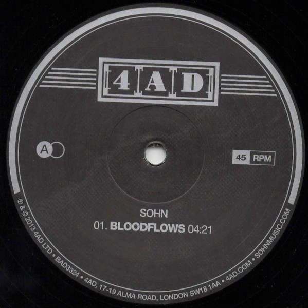 SOHN - Bloodflows | 4AD (BAD3324) - 3