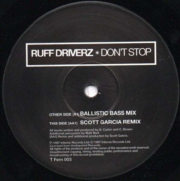 Ruff Driverz - Don't Stop | Inferno (TFERN 003) - 3