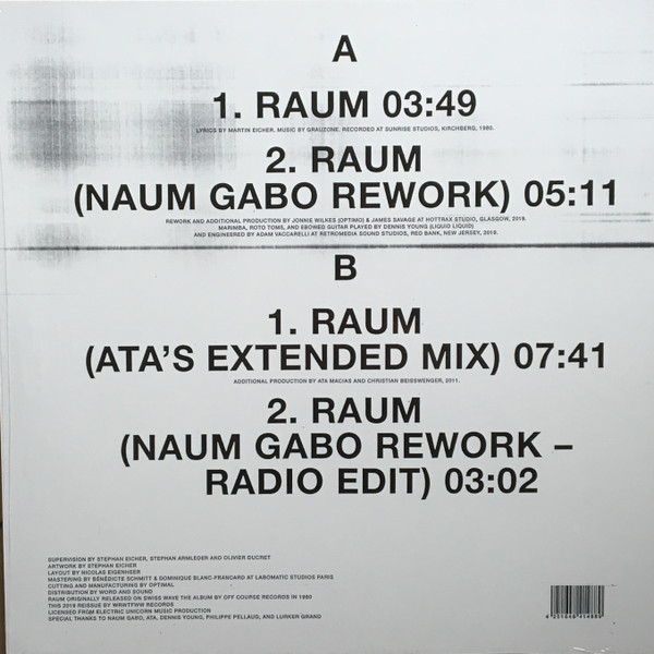 Grauzone - Raum | We Release Whatever The Fuck We Want Records (WRWTFWW043) - 3 Grauzone - Raum | We Release Whatever The Fuck We Want Records (WRWTFWW043) - 3