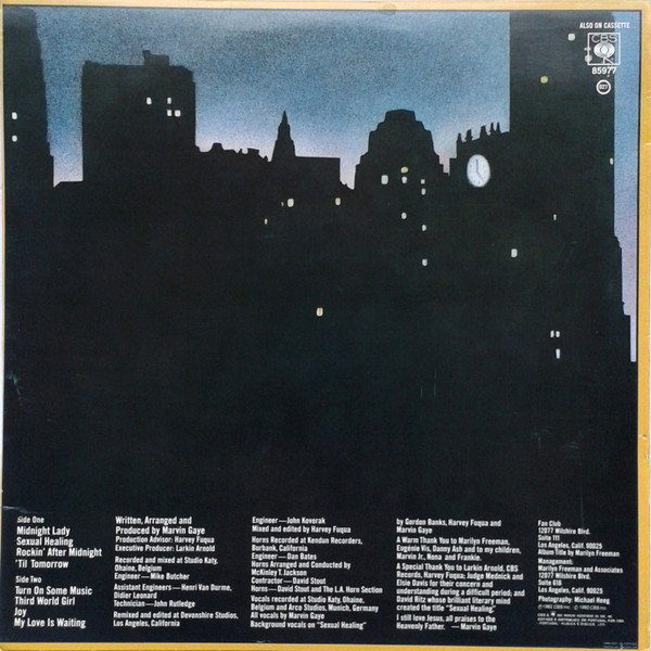 Marvin Gaye - Midnight Love | CBS (CBS 85977)