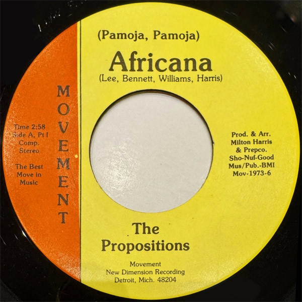 The Propositions - Africana | Movement (MOV 1973) - main The Propositions - Africana | Movement (MOV 1973) - main