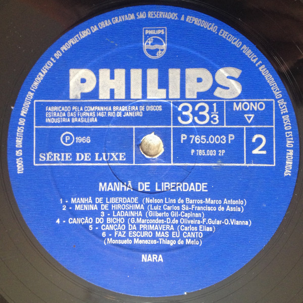 Nara Leão - Manhã De Liberdade | Philips (P 765.003 P) - 4 Nara Leão - Manhã De Liberdade | Philips (P 765.003 P) - 4