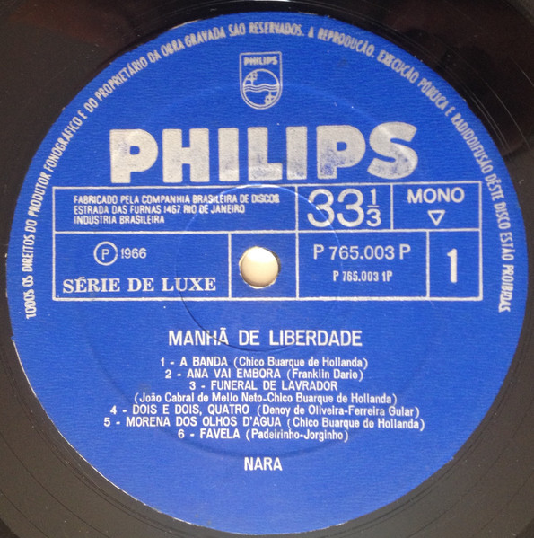 Nara Leão - Manhã De Liberdade | Philips (P 765.003 P) - 3 Nara Leão - Manhã De Liberdade | Philips (P 765.003 P) - 3