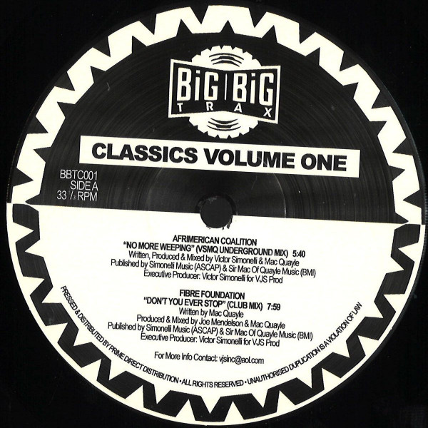Various - Big Big Trax Classics Volume One | Big Big Trax (BBTC001) - main Various - Big Big Trax Classics Volume One | Big Big Trax (BBTC001) - main