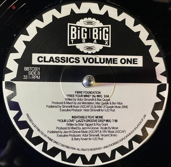 Various - Big Big Trax Classics Volume One | Big Big Trax (BBTC001) - 2 Various - Big Big Trax Classics Volume One | Big Big Trax (BBTC001) - 2