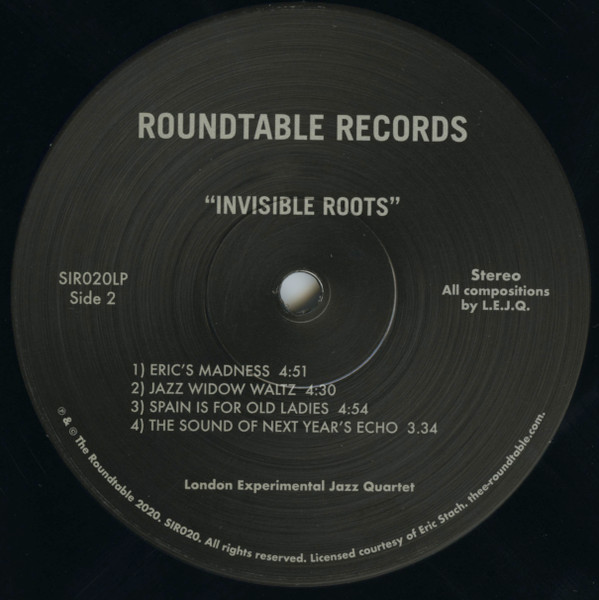 The London Experimental Jazz Quartet - Invisible Roots | The Roundtable (SIR020LP) - 4 The London Experimental Jazz Quartet - Invisible Roots | The Roundtable (SIR020LP) - 4