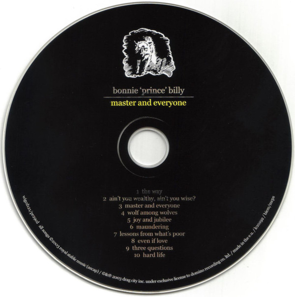 Bonnie "Prince" Billy - Master And Everyone | Domino (wigcd121) - 3 Bonnie "Prince" Billy - Master And Everyone | Domino (wigcd121) - 3
