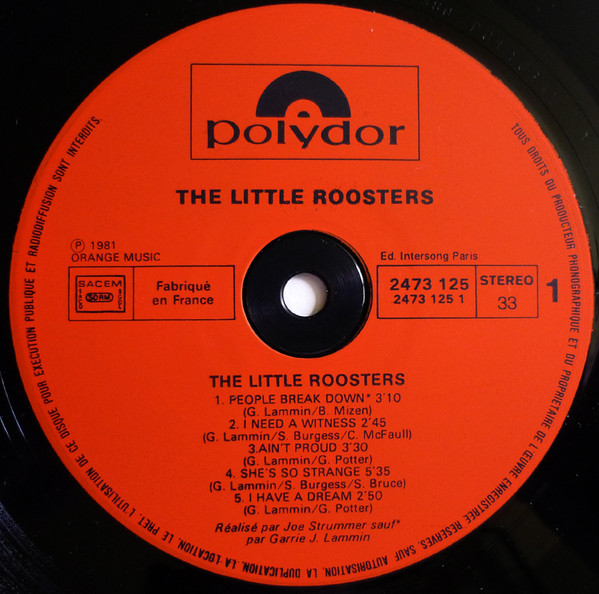 The Little Roosters - The Little Roosters | Polydor (2473 125) - 3