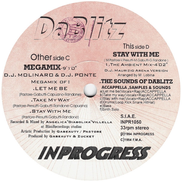 Da Blitz - Stay With Me | Inprogress (INPR1050) - 4 Da Blitz - Stay With Me | Inprogress (INPR1050) - 4