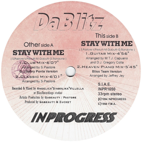 Da Blitz - Stay With Me | Inprogress (INPR1050) - 3 Da Blitz - Stay With Me | Inprogress (INPR1050) - 3