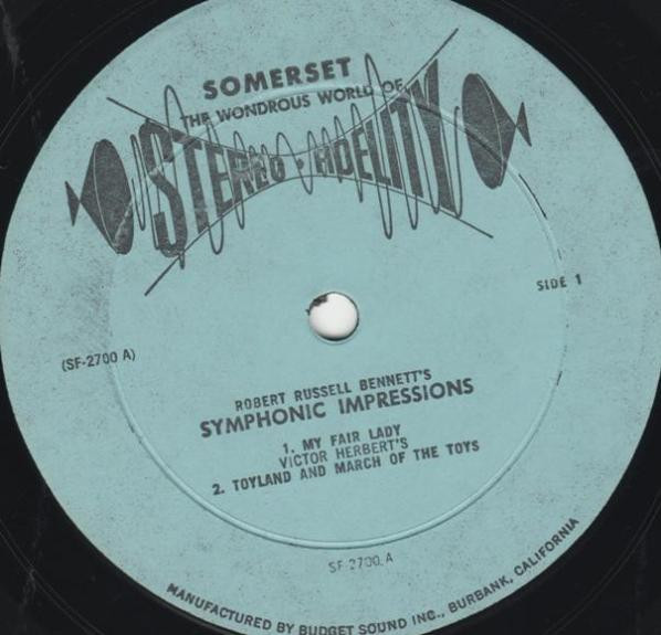 The New World Theatre Orchestra - My Fair Lady / The King And I | Stereo-Fidelity (SF-2700) - 3