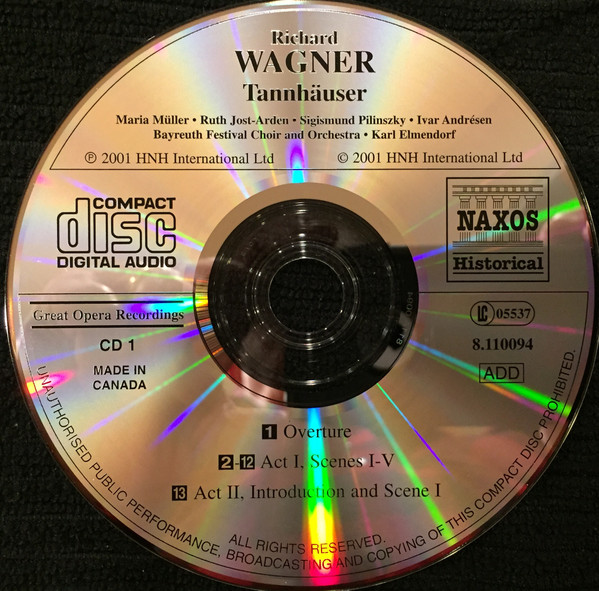 Richard Wagner - Tannhäuser | Naxos Historical (8.110094) - 3