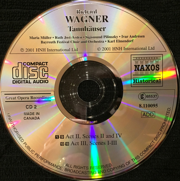 Richard Wagner - Tannhäuser | Naxos Historical (8.110094) - 4