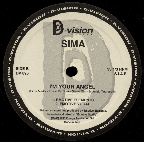 Sima - I'm Your Angel | D:vision Records (DV 095) - main Sima - I'm Your Angel | D:vision Records (DV 095) - main