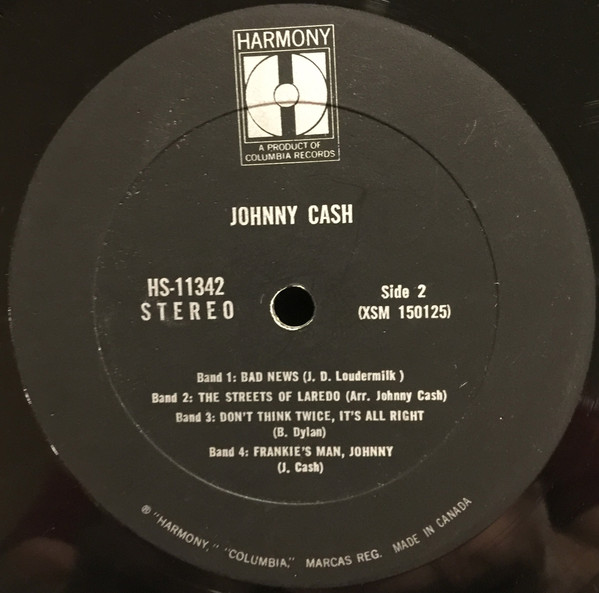 Johnny Cash - Johnny Cash | Harmony (HS-11342) - 3 Johnny Cash - Johnny Cash | Harmony (HS-11342) - 3