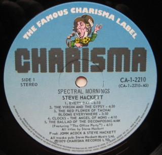 Steve Hackett - Spectral Mornings [Vinyl] | Charisma (CA-1-2210) - 3