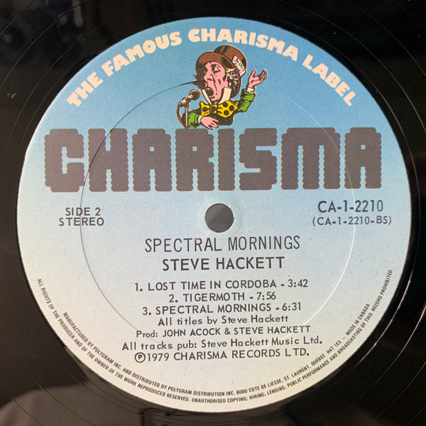 Steve Hackett - Spectral Mornings [Vinyl] | Charisma (CA-1-2210) - 4