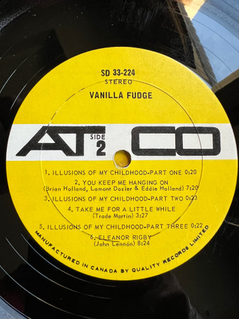 Vanilla Fudge - Vanilla Fudge | ATCO Records (SD 33-224) - 4 Vanilla Fudge - Vanilla Fudge | ATCO Records (SD 33-224) - 4