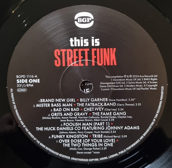 Various - This Is Street Funk 1968-1974 | BGP Records (BGPD 1116) - 2