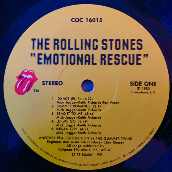The Rolling Stones - Emotional Rescue | Rolling Stones Records (COC 16015) The Rolling Stones - Emotional Rescue | Rolling Stones Records (COC 16015)