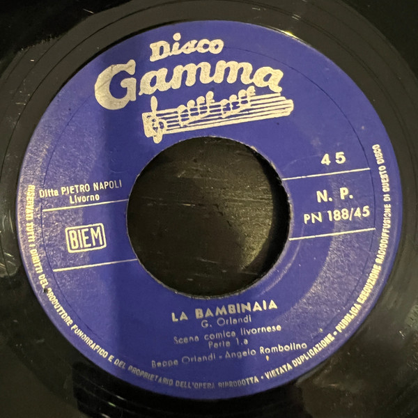 Beppe Orlandi - La Bambinaia | Disco Gamma (188/45 - 189/45) - main