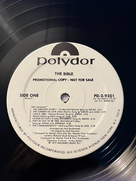 Family Of Love - The Bible | Polydor (PD-2-9301) - 3