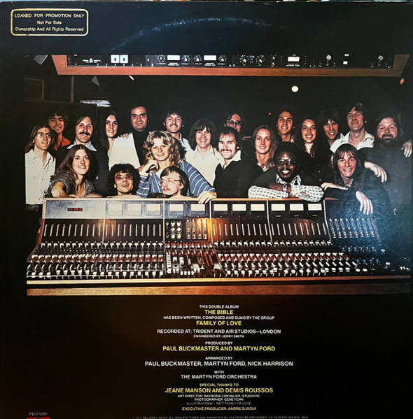 Family Of Love - The Bible | Polydor (PD-2-9301) - 2