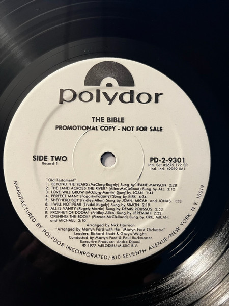 Family Of Love - The Bible | Polydor (PD-2-9301) - 4