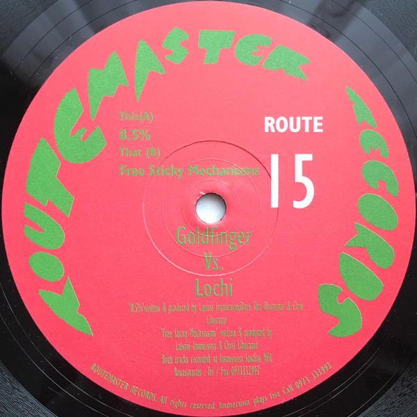 Goldfinger Vs. Lochi - 8.5% / Free Sticky Mechanisms | Routemaster Records (ROUTE 15)