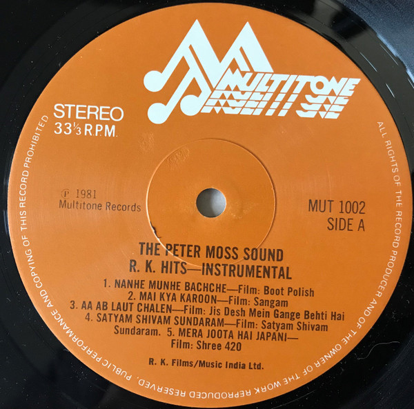 Peter Moss Sound - R. K.'s Film Hits (Instrumental) | Multitone (MUT 1002) - 3 Peter Moss Sound - R. K.'s Film Hits (Instrumental) | Multitone (MUT 1002) - 3