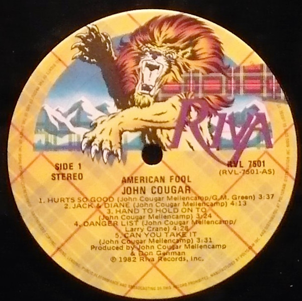 John Cougar Mellencamp - American Fool | Riva (RVL 7501) - 2