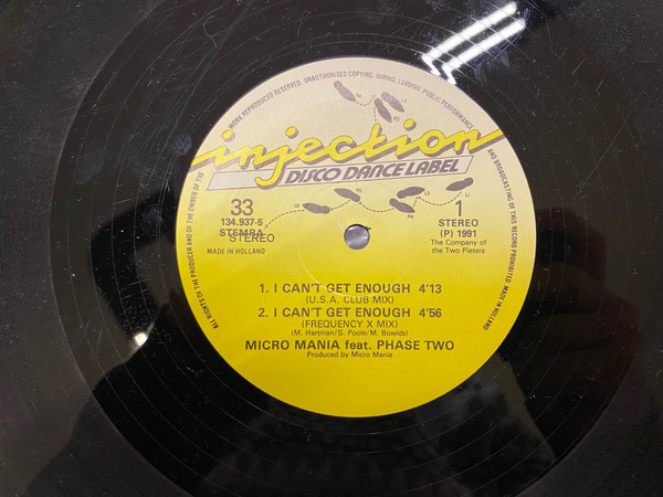 I Can't Get Enough (U.S.A. Remixes)