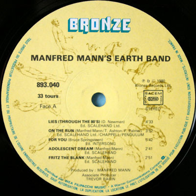 Manfred Mann's Earth Band - Chance | Bronze (893.040) - 3