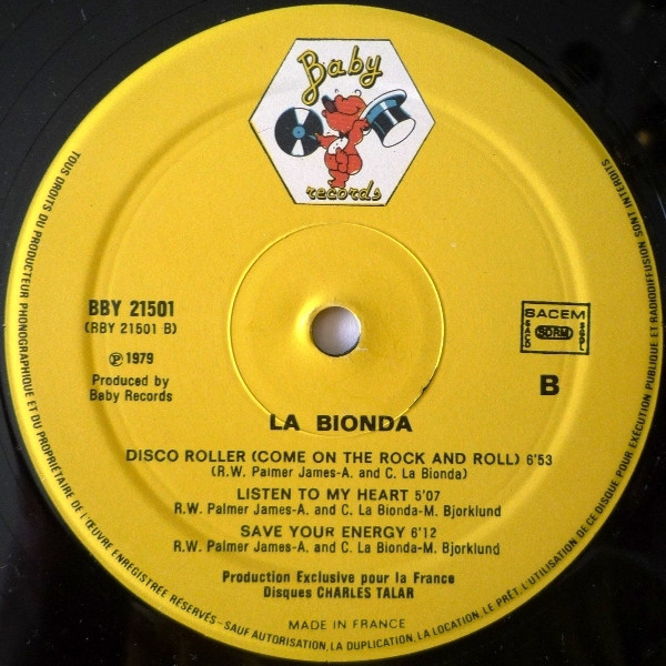 La Bionda - High Energy | Baby Records (BBY 21501) - 4 La Bionda - High Energy | Baby Records (BBY 21501) - 4