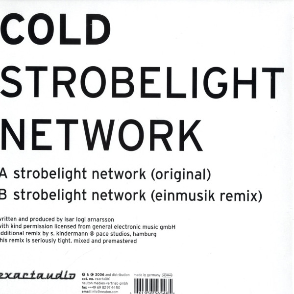 Cold - Strobelight Network (Einmusikremix) | Exacta.udio (EXACTA010) - 2