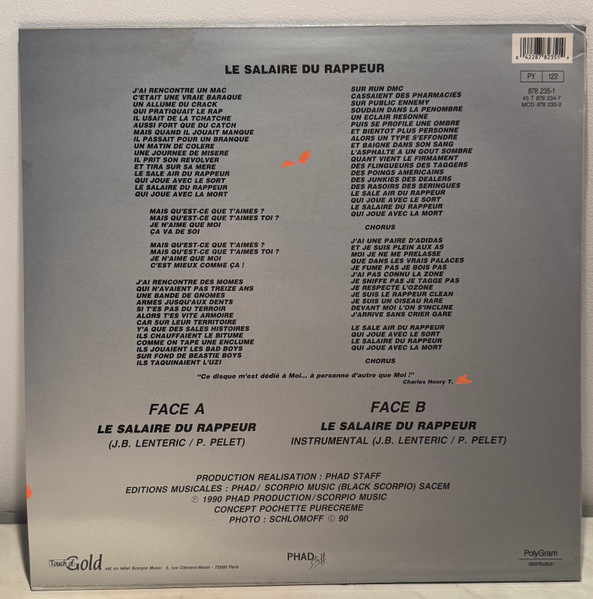 Charles Henry T. - Le Salaire Du Rappeur | Touch Of Gold (878 235-1) - 2 Charles Henry T. - Le Salaire Du Rappeur | Touch Of Gold (878 235-1) - 2