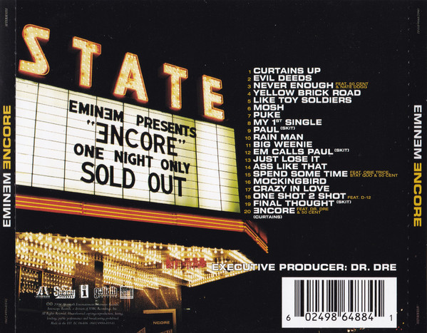 Eminem - Encore | Aftermath Entertainment (0602498648841) - 2 Eminem - Encore | Aftermath Entertainment (0602498648841) - 2