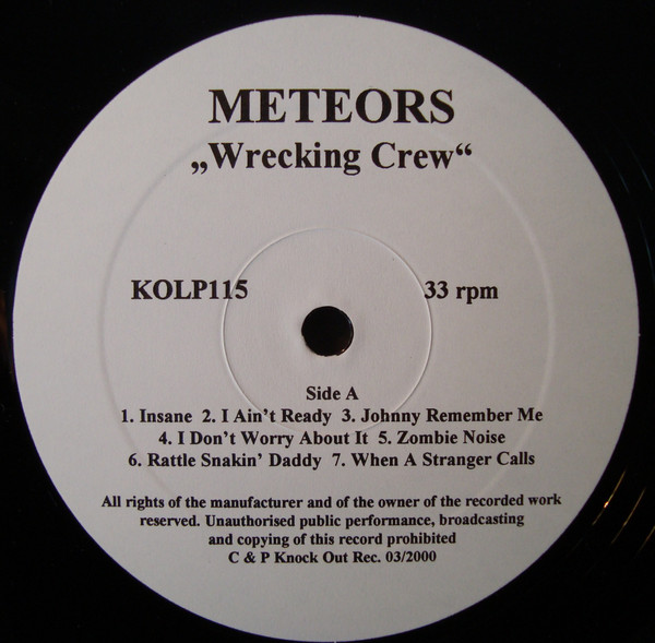 The Meteors - Wreckin' Crew | Knock Out Records (KOLP115) - 3 The Meteors - Wreckin' Crew | Knock Out Records (KOLP115) - 3