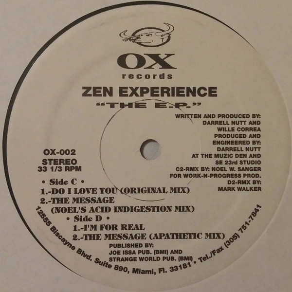 Zen Experience - The E.P. | OX Records (OX-002) - 2 Zen Experience - The E.P. | OX Records (OX-002) - 2