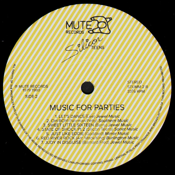 Silicon Teens - Music For Parties LP | Mute (STUMM 2) - 4