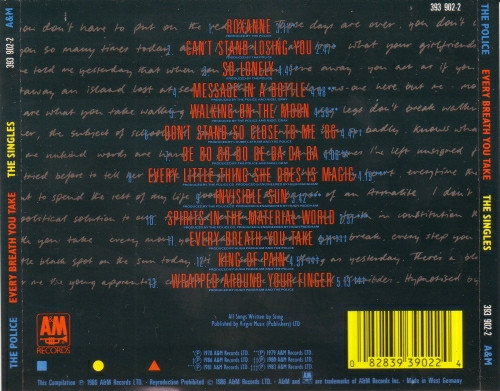 The Police - Every Breath You Take (The Singles) | A&M Records (393 902-2) - 2