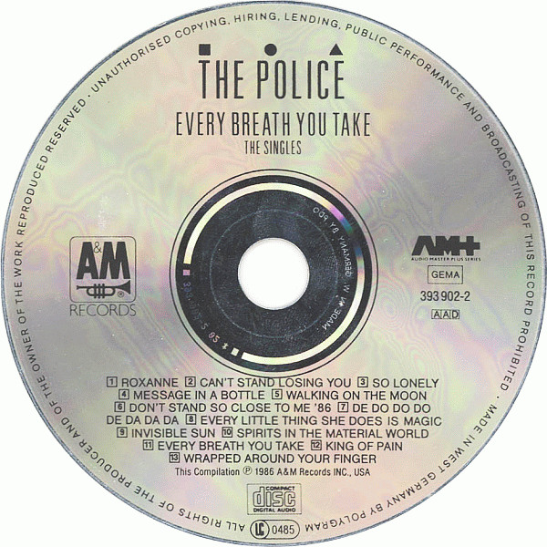 The Police - Every Breath You Take (The Singles) | A&M Records (393 902-2) - 3