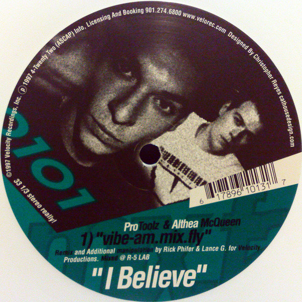 ProToolz Feat. Althea McQueen - I Believe | Velocity Recordings (VR 61013) - main ProToolz Feat. Althea McQueen - I Believe | Velocity Recordings (VR 61013) - main