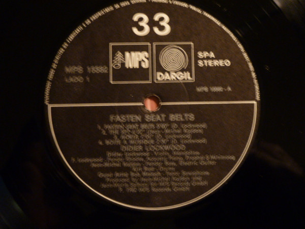 Didier Lockwood - Fasten Seat Belts | MPS Records (MPS 15582) - 3