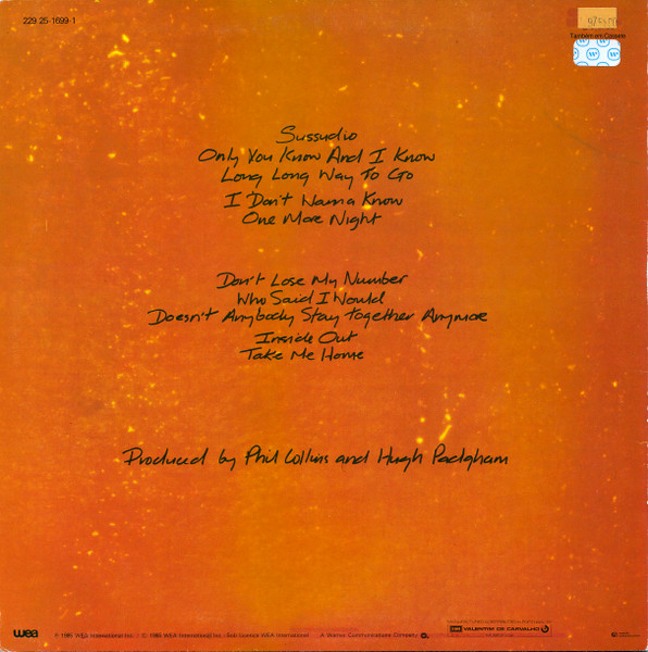 Phil Collins - No Jacket Required | WEA (1590331) - 2