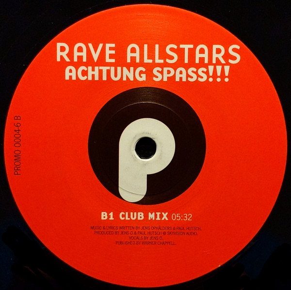 Rave Allstars - More Than Words / Achtung Spass!!! | Promo (PROMO 0004-6) - 2 Rave Allstars - More Than Words / Achtung Spass!!! | Promo (PROMO 0004-6) - 2