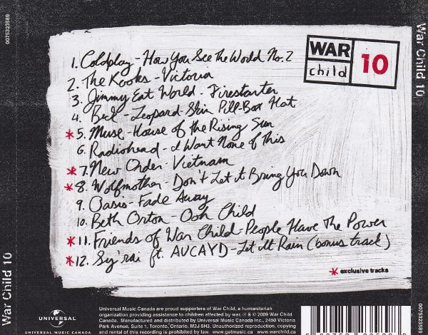 Various - War Child 10 [CD] | Universal (0075323589) - 2