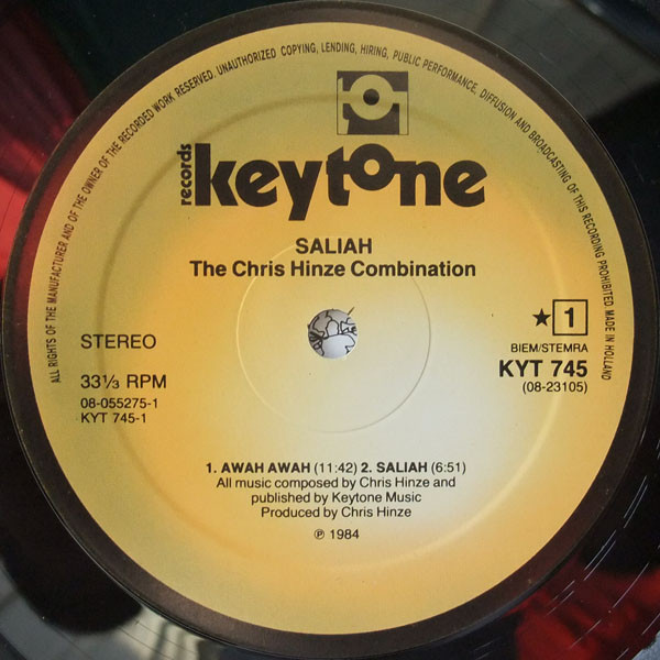 The Chris Hinze Combination - Saliah | Keytone (KYT 745/46) - 2 The Chris Hinze Combination - Saliah | Keytone (KYT 745/46) - 2