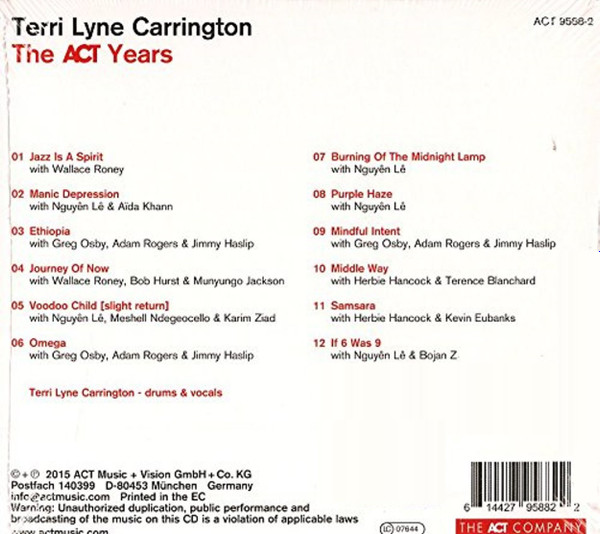 Terri Lyne Carrington - The ACT Years | ACT (ACT 9588-2) - 2